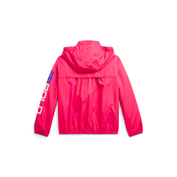 Vibrant Pink Water-Repellent Packable Jacket Girls 7-14 Years 2