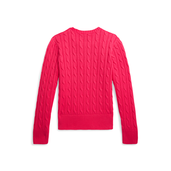 Baumwollpullover mit Zopfmuster Girls 7-14 Years in Leuchtendes Pink 2
