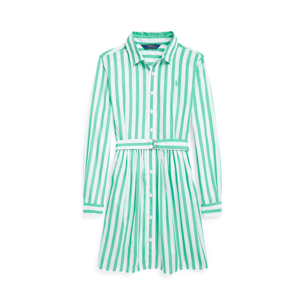 Belted Striped Cotton Poplin Shirtdress for Girls Ralph Lauren UK