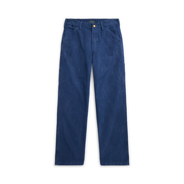Pantalon peintre coupe droite en denim Boys 6-14 Years en Délavé Anders 1