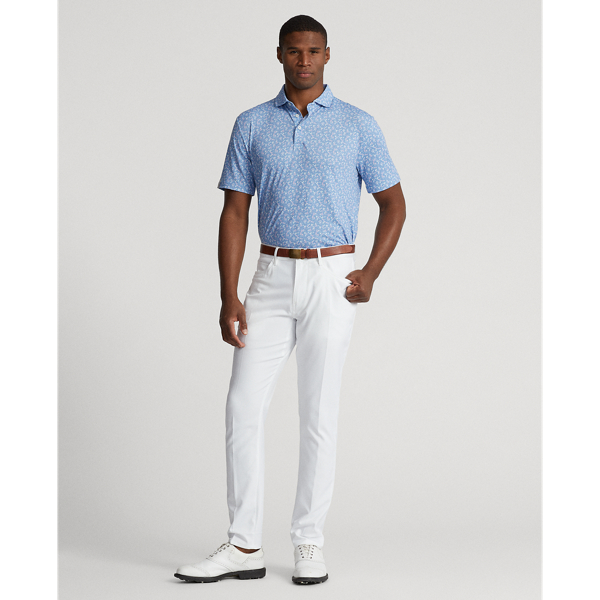 Assorted Petals Fall Blue Classic Fit Performance Polo Shirt RLX 4