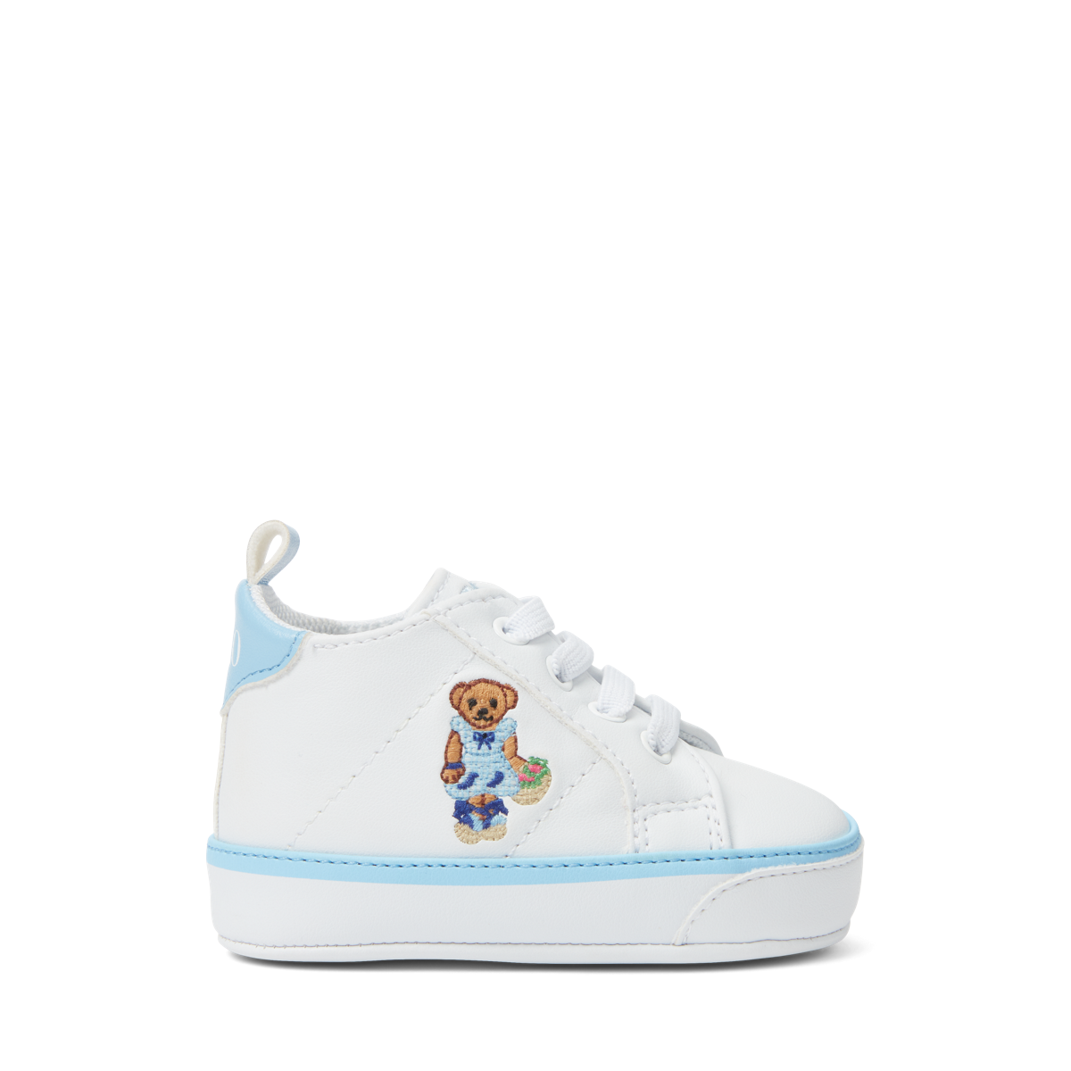 Quilton Polo Bear Faux Leather Sneaker Ralph Lauren