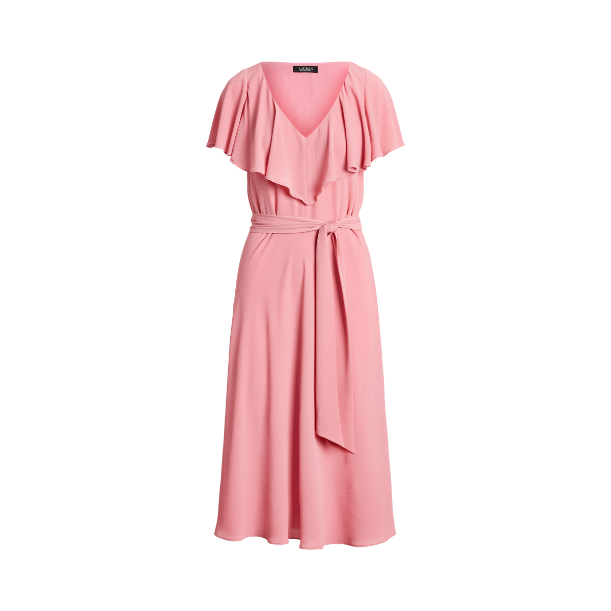 送料関税込【LAUREN RALPH LAUREN】BELTED BUBBLE CREPE DRESS Belted Bubble Crepe Dress | Ralph Lauren