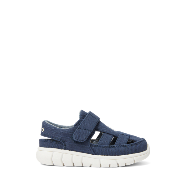 Navy Barnes Fisherman Canvas EZ Sneaker Toddler 1