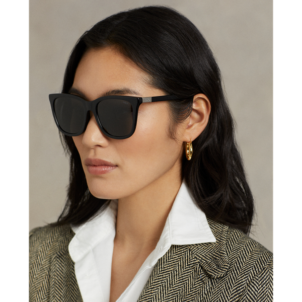 Shiny Black Polo Square Sunglasses Polo Ralph Lauren 5