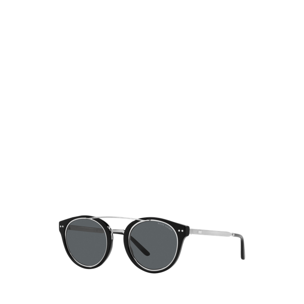 Black Deco Round Sunglasses Ralph Lauren 1