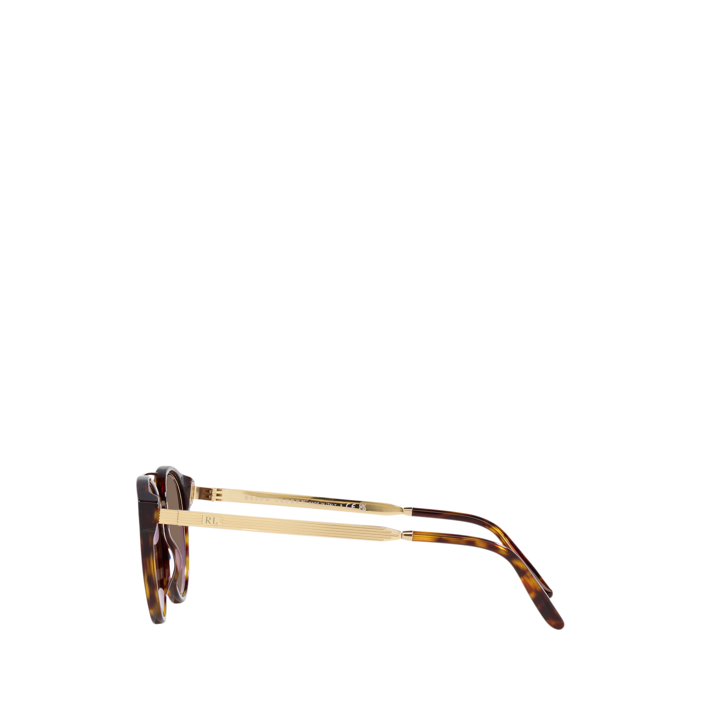 Мужские солнцезащитные очки Ralph Lauren Art Deco Round Sunglasses, цвет: Бледный золотой — фото 2