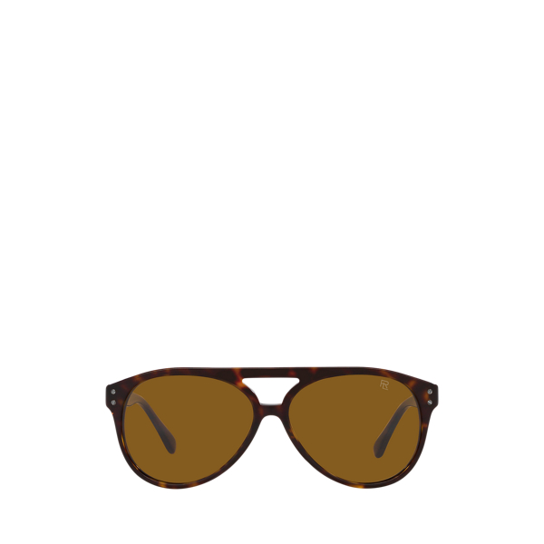Brown Havana Automotive Pilot Sunglasses Ralph Lauren 2