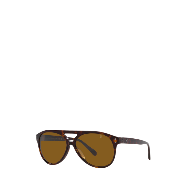 Brown Havana Automotive Pilot Sunglasses Ralph Lauren 1