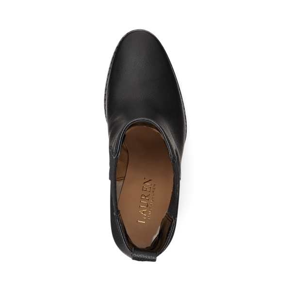 Black Mylah Tumbled Leather Bootie Lauren 4