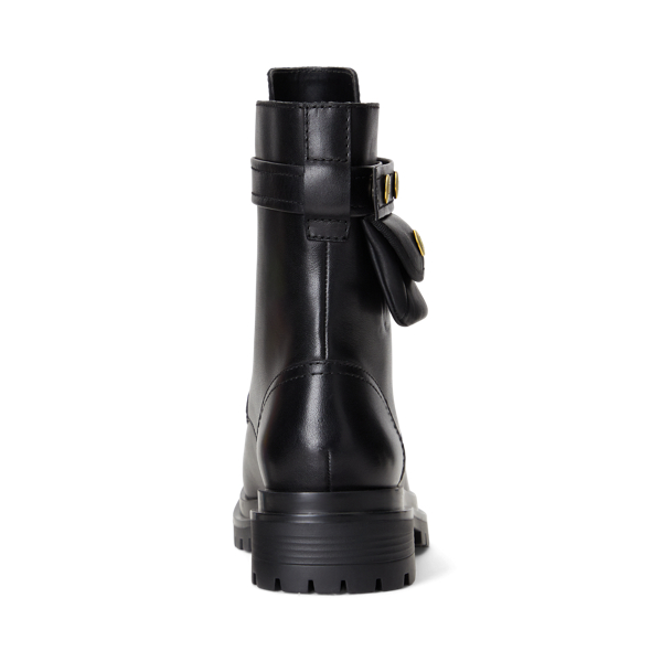 Black Cammie Burnished Leather Boot Lauren 3