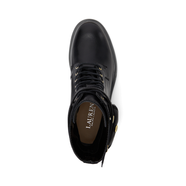 Black Cammie Burnished Leather Boot Lauren 4