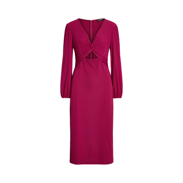 Robe d&eacute;coup&eacute;e et crois&eacute;e en jersey Lauren en 1