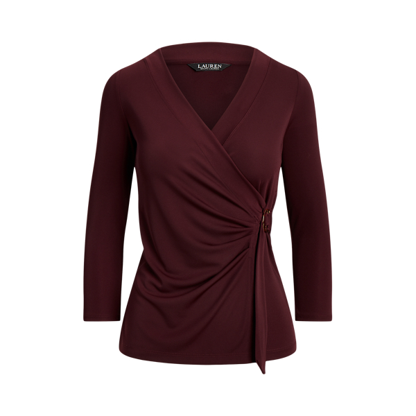 Vintage Burgundy Stretch Jersey Top Lauren 2