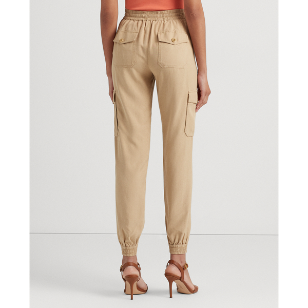 Birch Tan Twill Cargo Ankle Pant Lauren 5