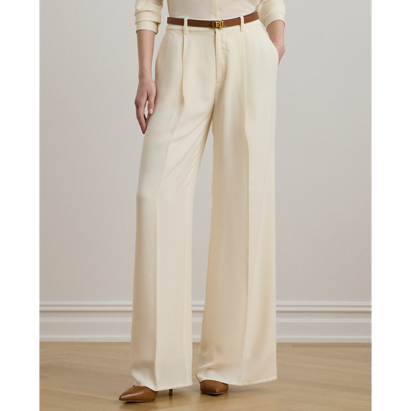 Double-Faced Georgette Wide-Leg Pant | Ralph Lauren