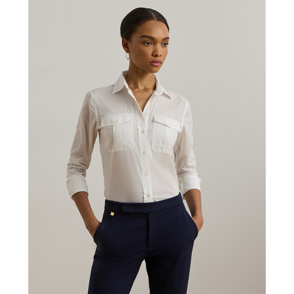 Classic Fit Cotton Voile Shirt