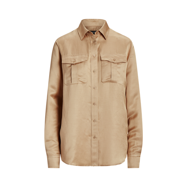 Hemd aus Satin und Shantungseide Lauren Petite in 1