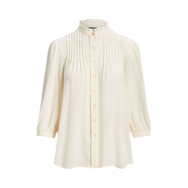 Pleated Georgette Blouse Lauren 1