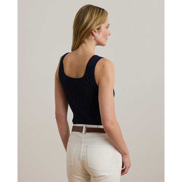 Cable-Knit Sleeveless Sweater | Ralph Lauren
