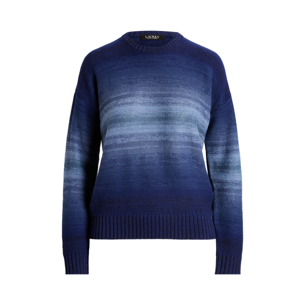 Gestreifter Baumwoll-Leinen-Pullover Lauren in 1