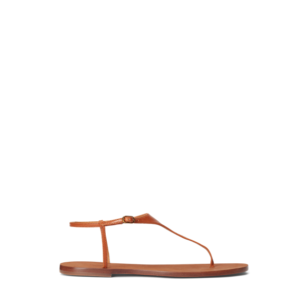 Sandales en cuir de vachette