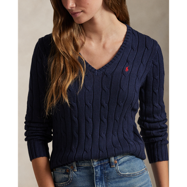 Ladies ralph lauren v neck jumper online