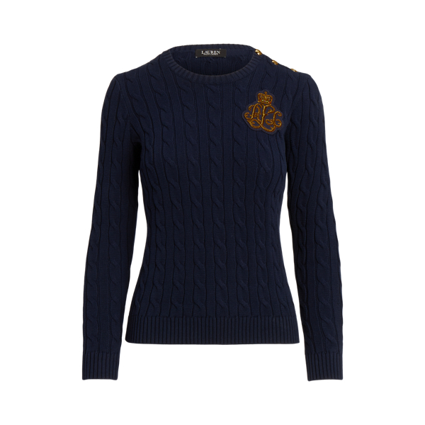 Bullion Cable-Knit Cotton Jumper