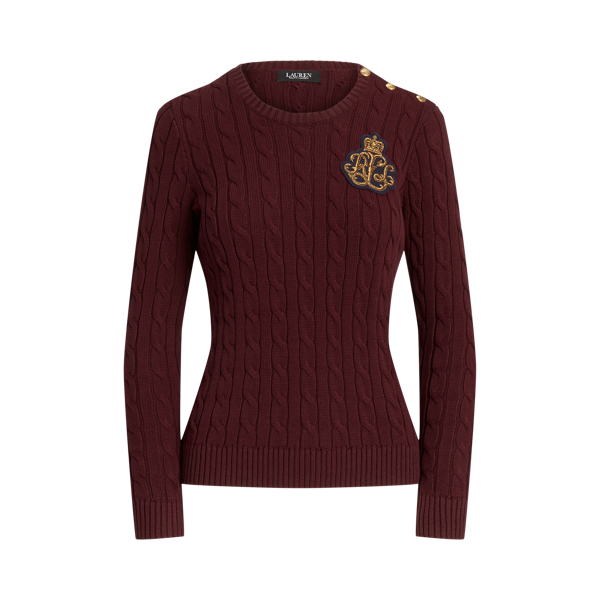 Bullion Cable-Knit Cotton Jumper Lauren 1