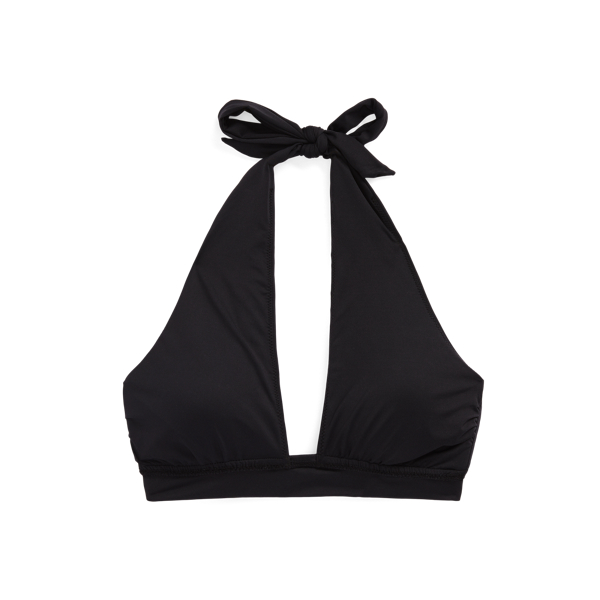 Black Triangle Halter Bikini Top Polo Ralph Lauren 2