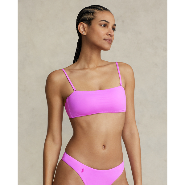 Bandeau-Bikinitop Polo Ralph Lauren in Flieder 3