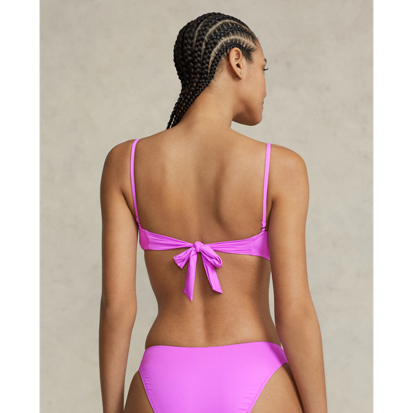 Bandeau-Bikinitop Polo Ralph Lauren in Flieder 4