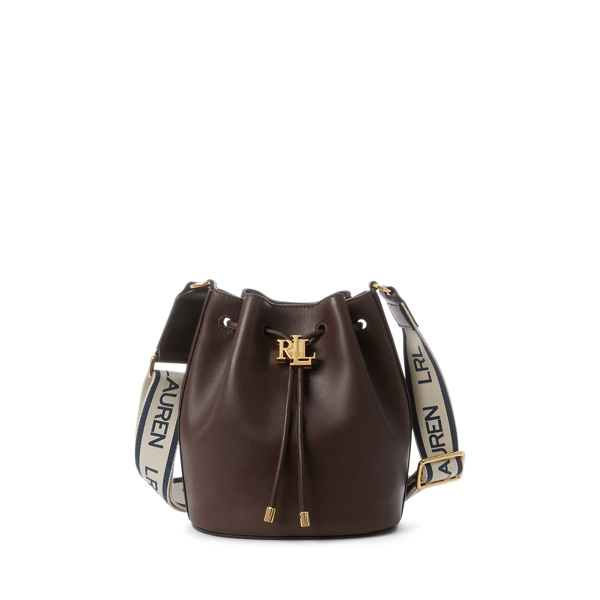 即発Ralph Lauren Medium Andie Drawstring Bagレザー巾着バッグ Leather Medium Andie Drawstring Bag | Ralph Lauren