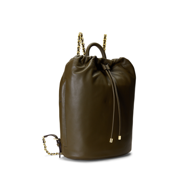 Botanic Green Nappa Leather Medium Izzie Backpack Lauren 2