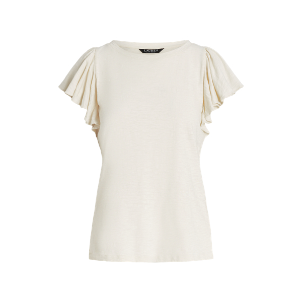 Jersey-T-Shirt mit R&uuml;schen&auml;rmeln Lauren in 1