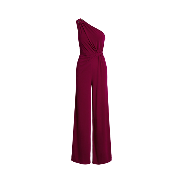 Lauren ralph lauren one shoulder jumpsuit best sale