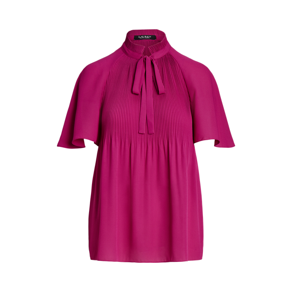 Plissierte Georgette-Bluse Lauren in 1