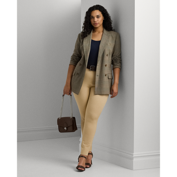 Birch Tan Skinny-Fit Hose aus Baumwollstretch Lauren Woman 1