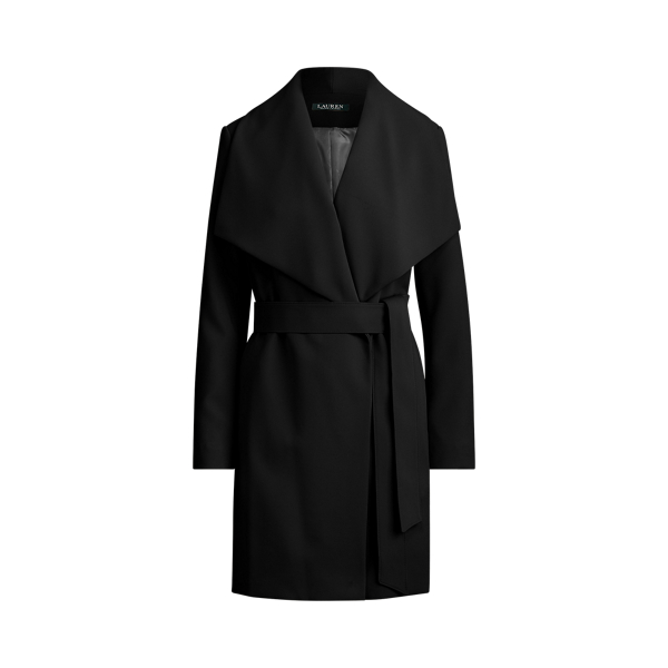 Crepe Wrap Coat Lauren 1