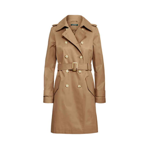 Wasserabweisender Trenchcoat mit G&uuml;rtel Lauren Petite in 1