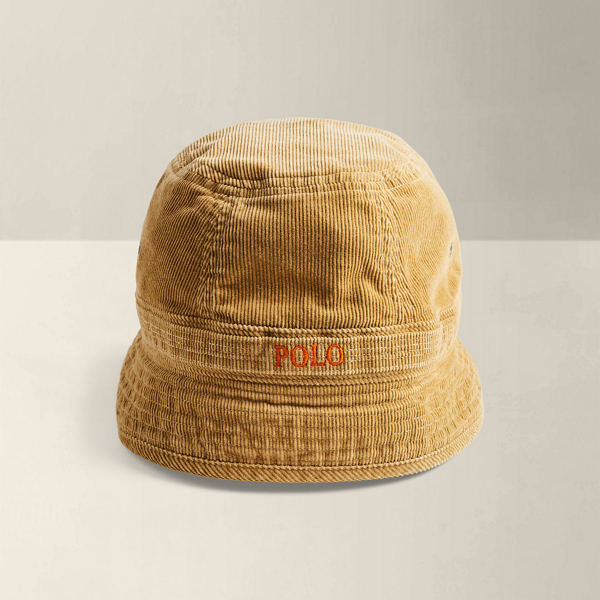 Mixed Multi 2005 Corduroy Bucket Hat - Size S-M Ralph Lauren Vintage 1