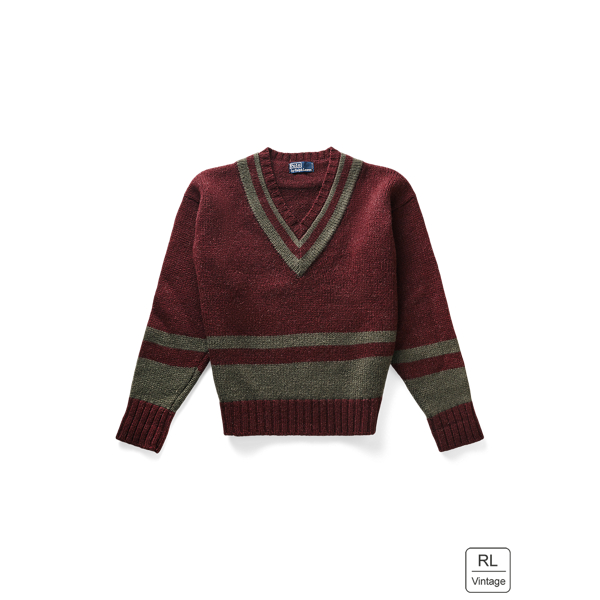 Vintage Wool Cricket Jumper - Size L Polo Ralph Lauren 1