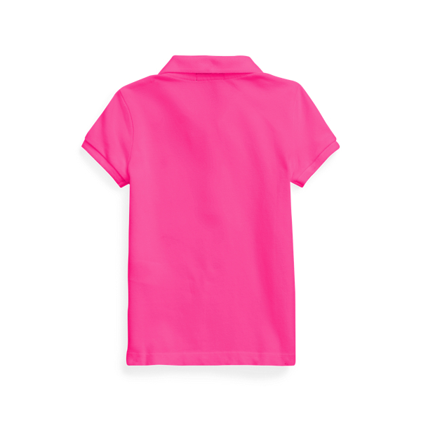Active Pink Stretch Mesh Polo Shirt Girls 2-6x 2