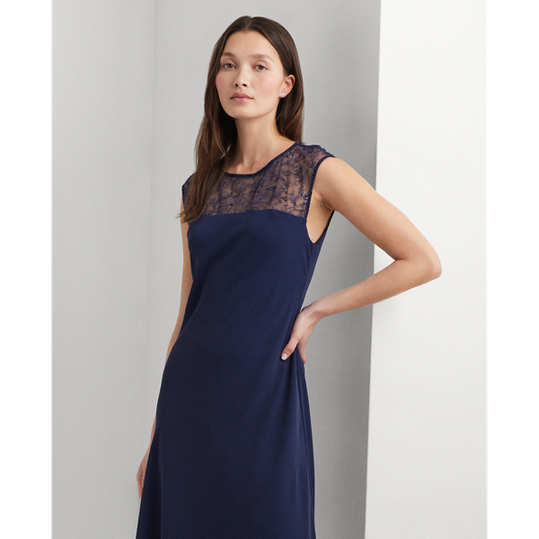 Georgette Sleeveless Cocktail Dress
