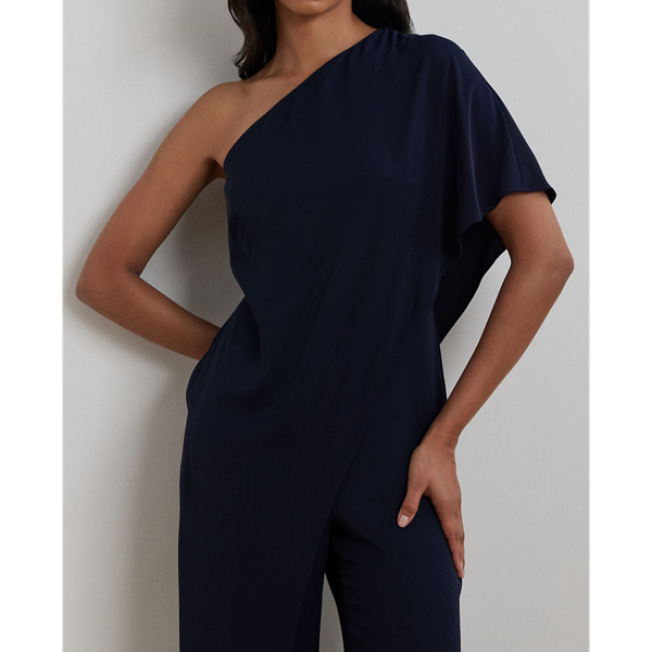 Navy blue one shoulder jumpsuit 2025