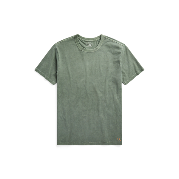 Forest Green Garment-Dyed Crewneck T-Shirt RRL 1