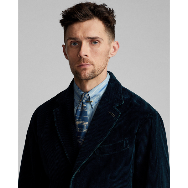 Unconstructed Indigo Corduroy Sport Coat for Men | Ralph Lauren® BR