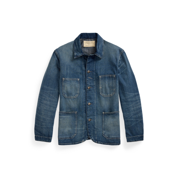 Cotton-Linen Denim Engineer Jacket