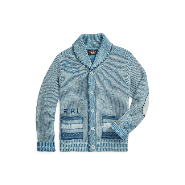 Flag Patchwork Cotton-Blend Cardigan RRL 1