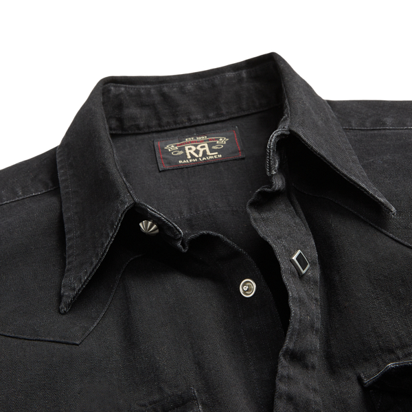 Ralph lauren dark denim shirt best sale